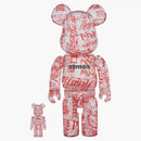 Bearbrick Atmos X Coca-cola 100% & 400% Set Clear Body