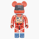 Bearbrick x 2001 A Space Odyssey Space Suit 1000% Orange
