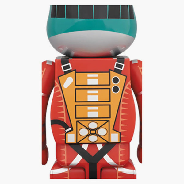 Bearbrick x 2001: Space Odyssey Space Suit Green Helmet Orange Suit 100% & 400% Multi
