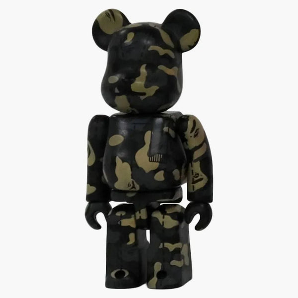 Bearbrick X A Bathing Ape 28th Anniversary Camo #4 100% Black/Olive
