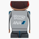 Bearbrick X Ana Original Poco-Chan & Peko-Chan Captain 100% & 400% Set of 4