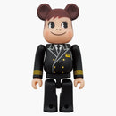Bearbrick X Ana Original Poco-Chan & Peko-Chan Captain 100% & 400% Set of 4