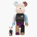Bearbrick x Albino & Preto A & P 100% e 400% Set