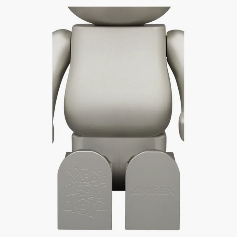 Bearbrick x Amirex Aluminium 400% stříbro