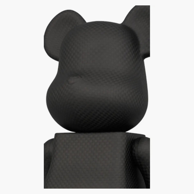 Bearbrick X Amirex Dry Carbon (Plain Weave) 400% Black