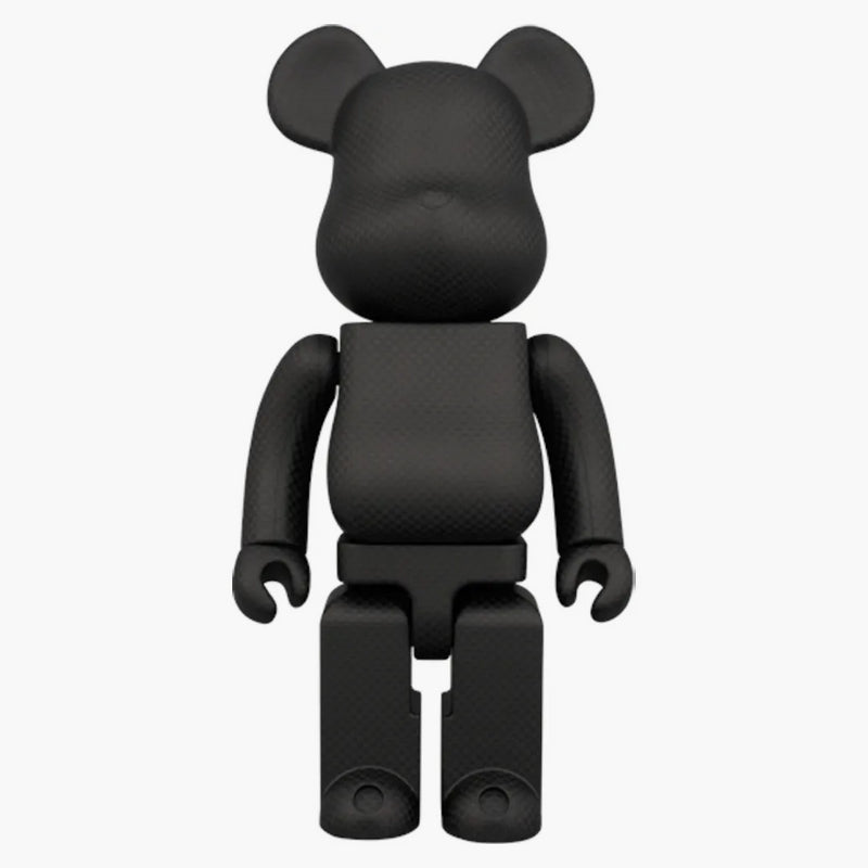 Bearbrick X Amirex Dry Carbon (Plain Weave) 400% Black
