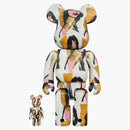 Bearbrick x Andy Warhol x The Rolling Stones Mick Jagger 100% e 400% Set