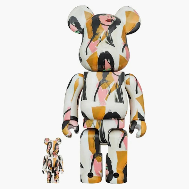 Bearbrick X Andy Warhol X The Rolling Stones Mick Jagger 100% & 400% Set