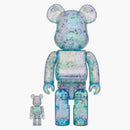 Bearbrick x anever 3rd ver. 100% e 400% Set blu