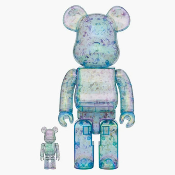 Bearbrick x anever 3. ver. 100% a 400% sada modrá