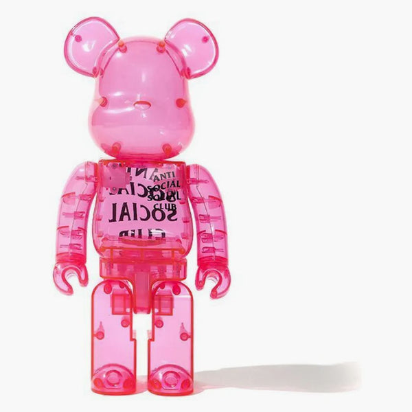 Bearbrick x Antisocial Social Club 400% różowy