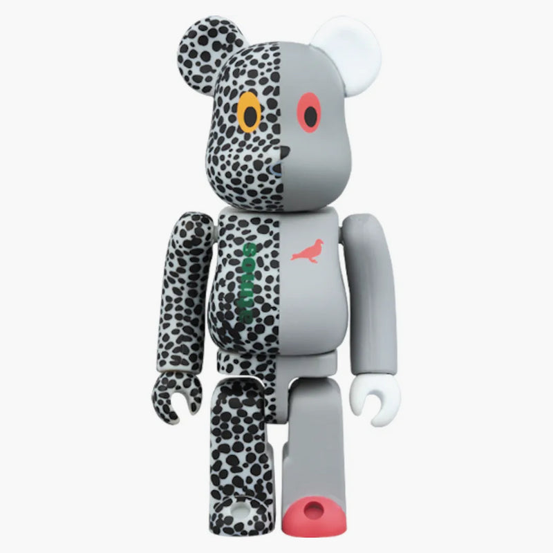 Bearbrick X Atmos X Staple 100% & 400% Set Grey