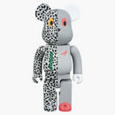 Bearbrick x Atmos x Staple 100% e 400% Set grigio