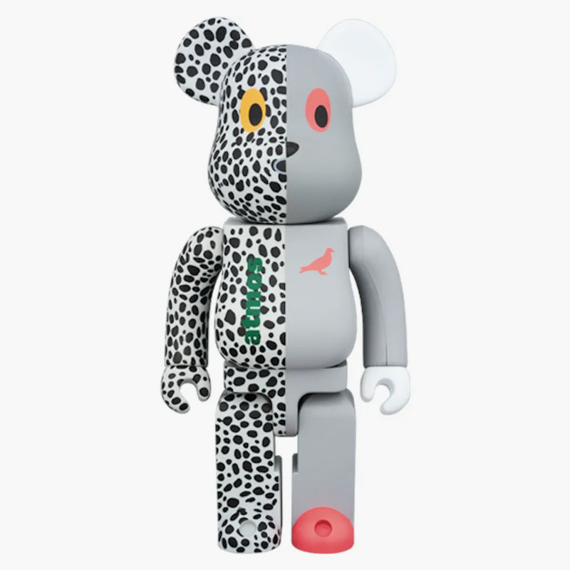 Bearbrick X Atmos X Staple 100% & 400% Set Grey