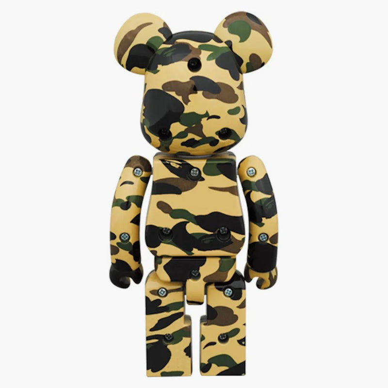 Bearbrick x Bape 1. camo chogokin 200% sada 2 zelené/žluté