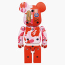 Bearbrick X Bape ABC Camo Shark Chogokin 200% Set of 2 Pink/Blue