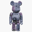 Bearbrick x Bape Black Bandana 100% e 400% Set