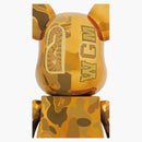 Bearbrick X Bape Camo Shark 1000% Gold