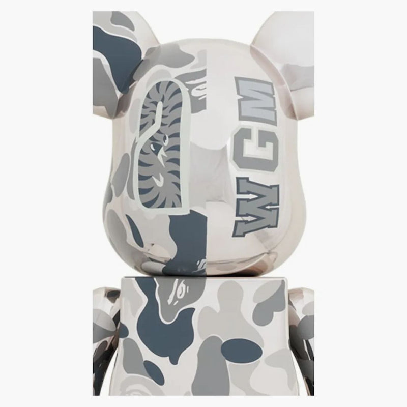 Bearbrick X Bape Camo Shark 1000% sada 2 zlatých/stříbrných