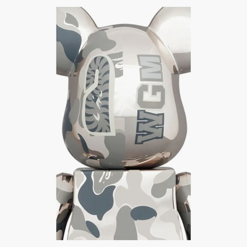 Bearbrick X Bape Camo Shark 100% & 400% 4-pc sada zlato/stříbro