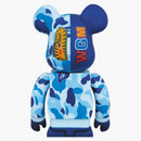 Bearbrick x Bape Camo Shark 400% modrý