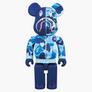 Bearbrick x Bape Camo Shark 400% modrý