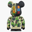 Bearbrick X Bape Camo Shark 400% Green