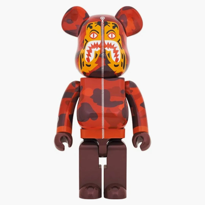 Bearbrick X Bape Camo Tiger 1000% Red