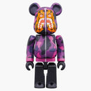 Bearbrick X Bape Camo Tiger 100% & 400% Set Purple