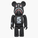 Bearbrick X Bape Dsmg 5th Shark 100% Black