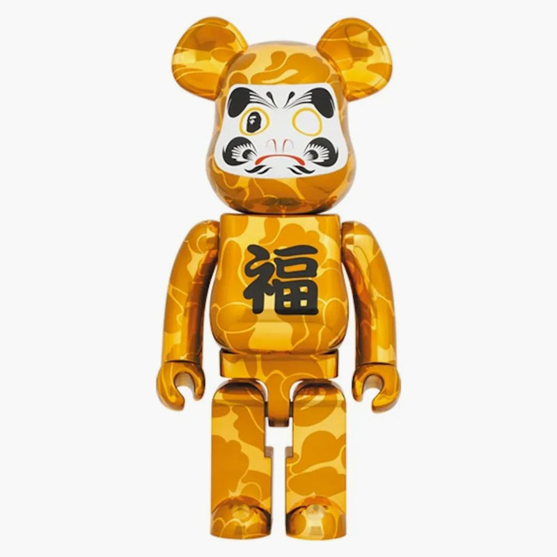 Bearbrick X Bape Daruma 1000% Gold Plated