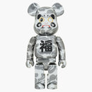 Bearbrick x Bape Daira 1000% Silver chapado
