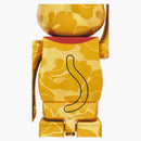 Bearbrick X Bape Maneki Neko 1000% Gold Plated