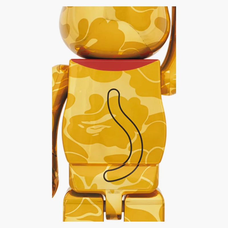 Bearbrick x Bape Maneki Neko & Danda 1000% 2x Set Gold & Silver Plated