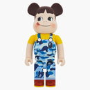Bearbrick X Bape Peko-Chan 1000% Blue Camo