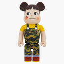 Bearbrick X Bape Peko-Chan 1000% Green Camo