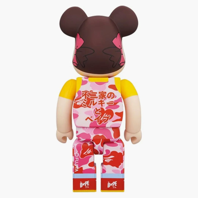 Bearbrick x Bape Peko-chan 100% a 400% set růžový camo