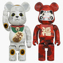 Bearbrick X Bape (R) Maneki Neko & Danda 400% 2pack