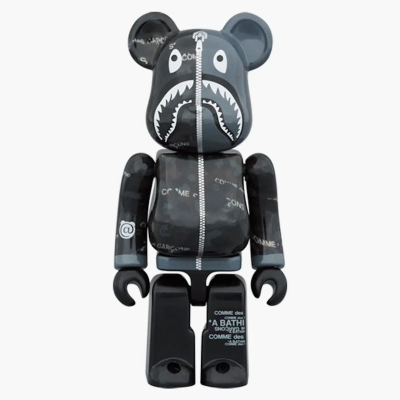 Bearbrick x Bape x Comme of the Garcon Camo Shark 100% & 400% sada