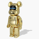 Bearbrick X Bape X Hajime Sorayama Baby Milo 1000% Gold