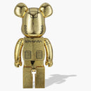 Bearbrick X Bape X Hajime Sorayama Baby Milo 1000% Gold