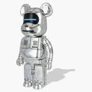 Bearbrick X Bape X Hajime Sorayama Baby Milo 1000% Silver