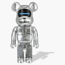 Bearbrick X Bape X Hajime Sorayama Baby Milo 1000% Silver