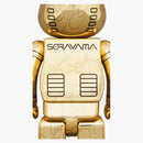 Bearbrick X BAPE X Hajime Sorayama Baby Milo 100% & 400% 4x Set Gold/Silver