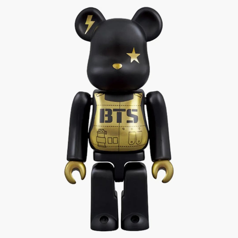 Bearbrick X BTS 100% černé/zlaté