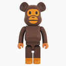 Bearbrick X Bape Baby Milo 1000% Brown