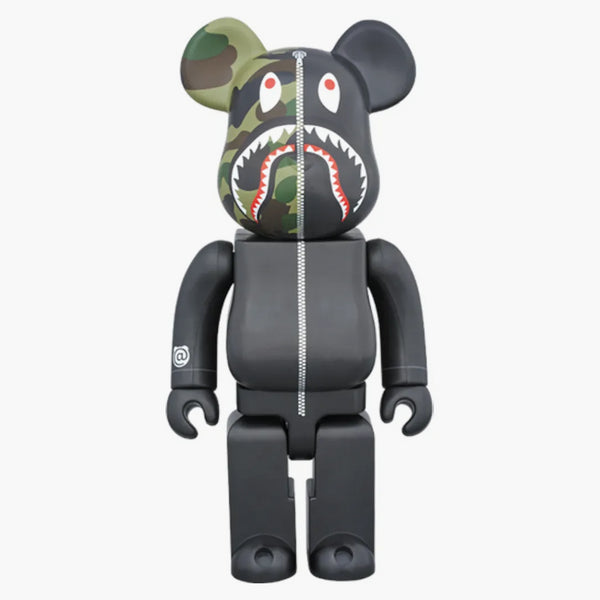 Bearbrick X Bape 1st Camo Shark 1000% Black
