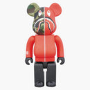 Bearbrick X Bape 1st Camo Shark 1000% red