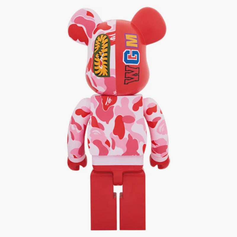 Bearbrick X Bape Camo Shark 2018 Version 1000% Pink