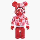 Bearbrick x Bape Camo Shark 2018 verze 1000% růžová